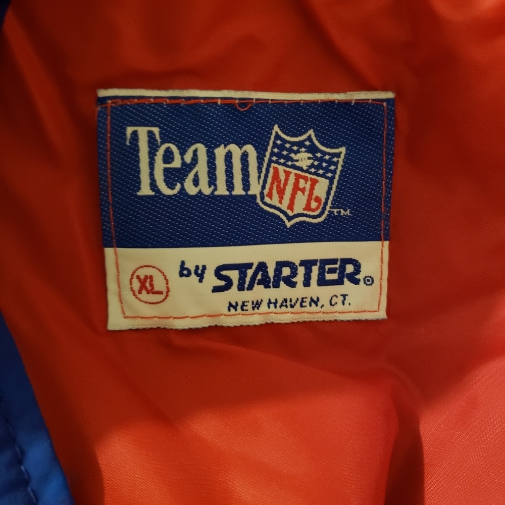 Vintage Starter NFL Giants Jacket Size XL Blue - Picture 7 of 8